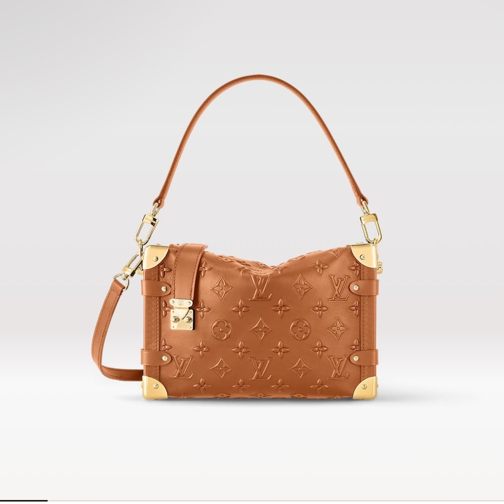 Louis Vuitton Tan Side Trunk Empriente Cognac